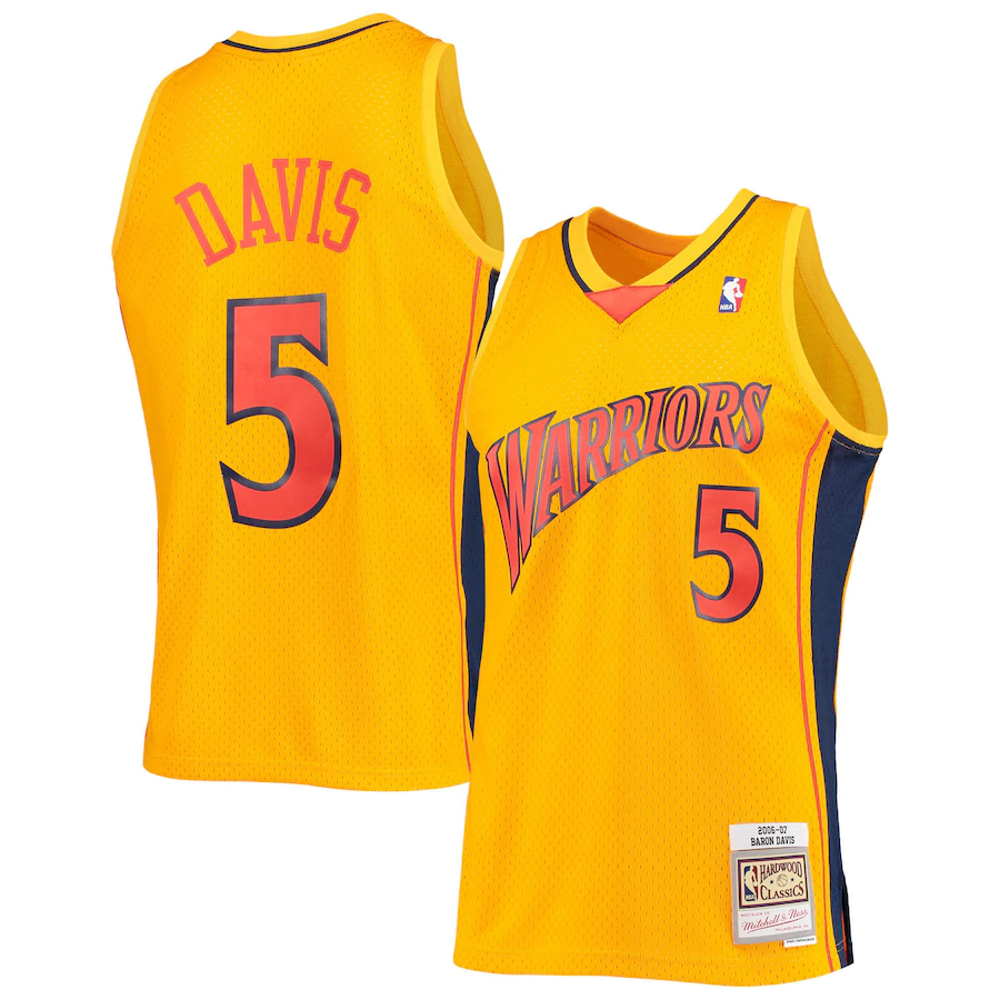 Baron Davis Golden State Warriors Retro Jersey